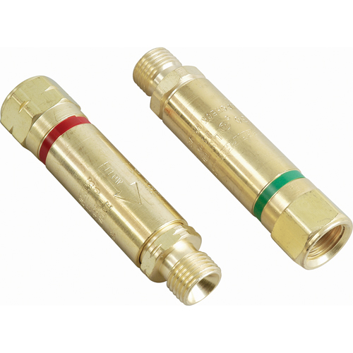Antiretours pare-flammes - Oxy/gaz combustibles, Ensemble pour oxyg&egrave;ne-gaz combustible, Style pour adapteur de d&eacute;tendeur Chandler Sales