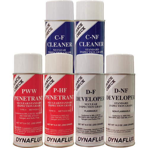 NDT Spray - Visible Dye Penetrant System, Aerosol Can Chandler Sales