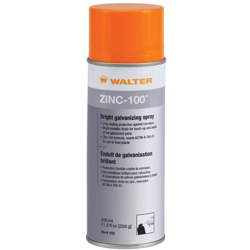 Vaporisateur galvanisant brillant ZINC-100, Canette a&eacute;rosol Chandler Sales