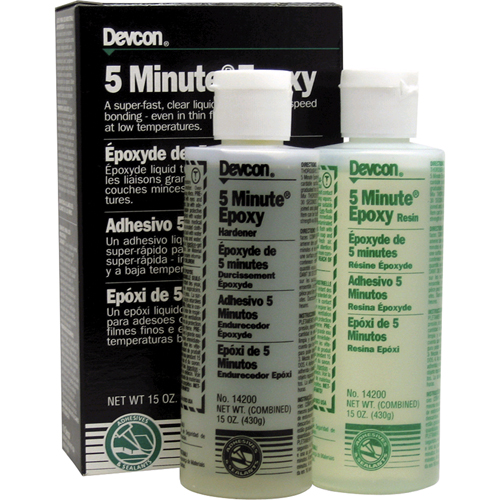 Adh&eacute;sif 5 minutes, 444 ml, Bouteille, Deux composants, Transparent Chandler Sales