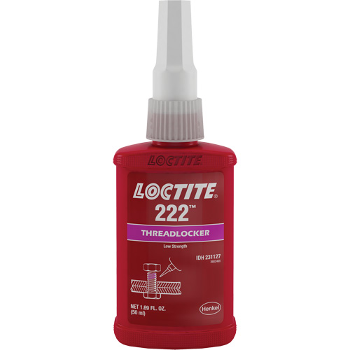 222 Threadlocker, Purple, Low, 50 ml, Bottle Chandler Sales