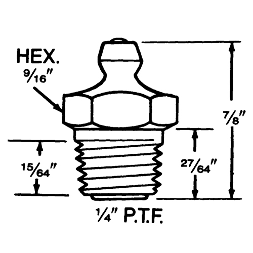 Fitting, 1/4"-18 Thread Chandler Sales