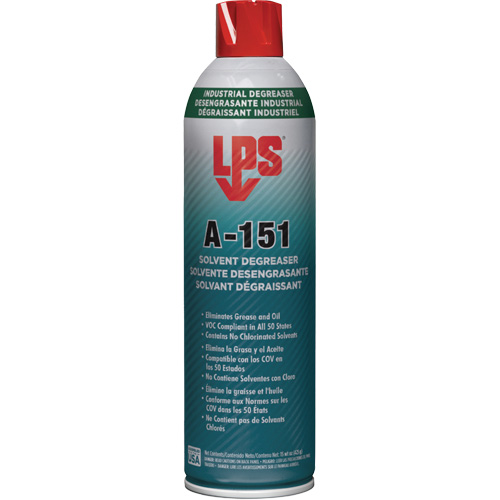 Solvant & d&eacute;graissant A-151, Canette a&eacute;rosol Chandler Sales