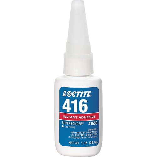 416 Super Bonder&reg; Instant Adhesive, Clear, Bottle, 1 oz. Chandler Sales