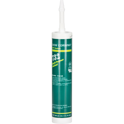 Scellant de silicone 732, Tube, Transparent Chandler Sales