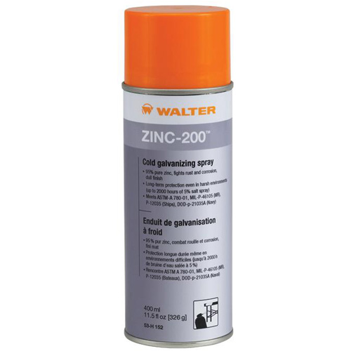 Enduit de galvanisation &agrave; froid Zinc-200, Canette a&eacute;rosol Chandler Sales
