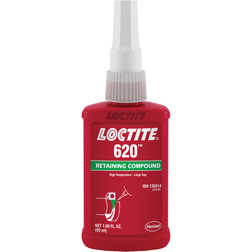 Compos&eacute; de retenue 620 haute temp&eacute;rature, 50 ml, Bouteille, Vert Chandler Sales