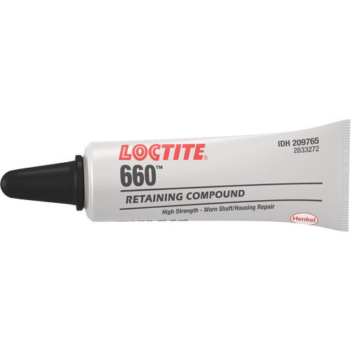 Compos&eacute; de retenue pour r&eacute;paration ajust&eacute; &agrave; la presse Quick Metal 660, 6 ml, Tube, Argent Chandler Sales