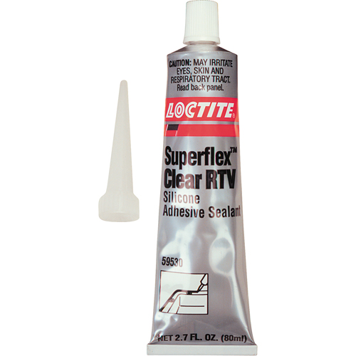 Scellant adh&eacute;sif &agrave; la silicone Superflex RTV, Tube, Transparent Chandler Sales