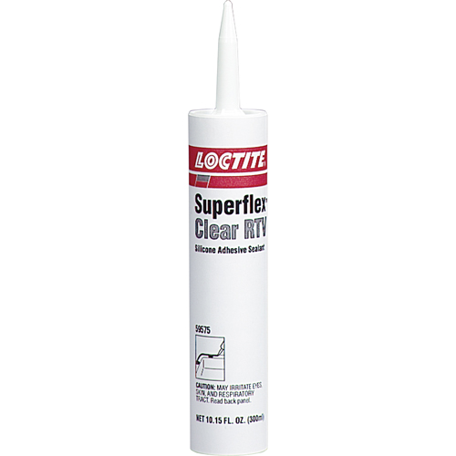 Scellant adh&eacute;sif &agrave; la silicone Superflex RTV, Cartouche, Transparent Chandler Sales