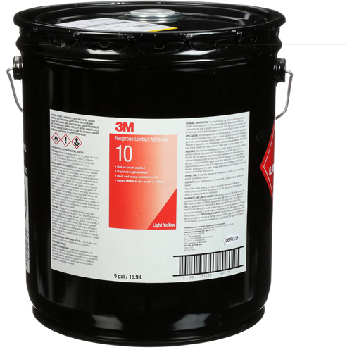 Ten Bond Contact Cement, Pail, 5 gal., Yellow Chandler Sales