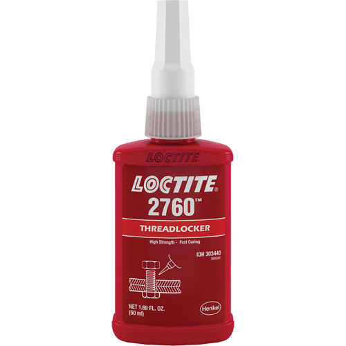 Compos&eacute; de blocage 2760 adh&eacute;sif instantan&eacute;, Rouge, &eacute;lev&eacute;, 50 ml, Bouteille Chandler Sales