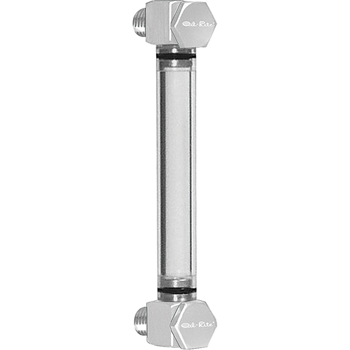 Round Nylon Liquid Level Gauge, Threaded, 10" L, 205°F (96.11° C) Chandler Sales