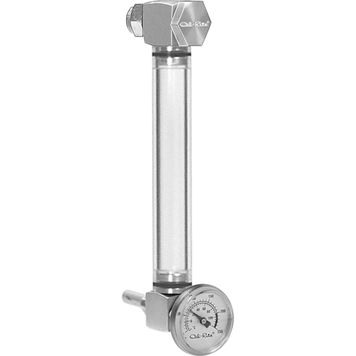 Round Nylon Liquid Level Gauge, Threaded, 5" L, 205°F (96.11° C) Chandler Sales