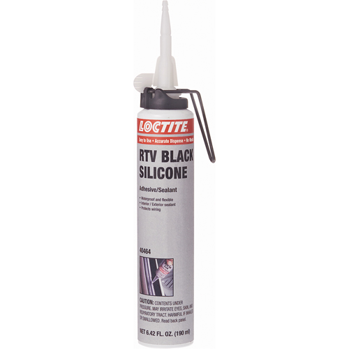 Superflex RTV Silicone Adhesive Sealant, Cartridge, Black Chandler Sales