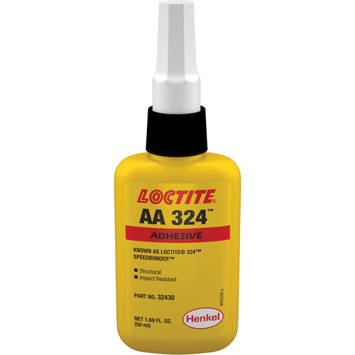 Adh&eacute;sif acrylique structurel 324 Speedbonder, Deux composants, 50 ml, Bouteille, Jaune Chandler Sales
