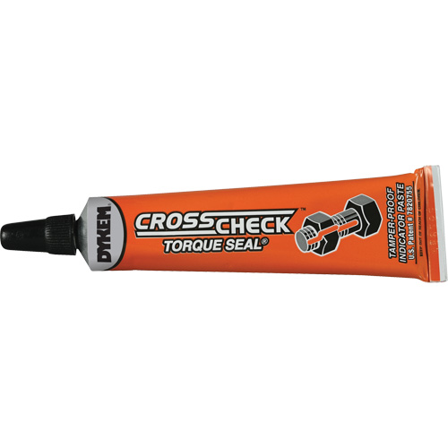 P&acirc;te indicatrice inviolable Cross-Check Torque Seal, 1 liq. oz., Tube, Orange Chandler Sales