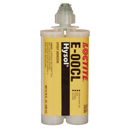 Adh&eacute;sif structurel E-00CL, 200 ml, Cartouche double, Deux composants, Transparent Chandler Sales