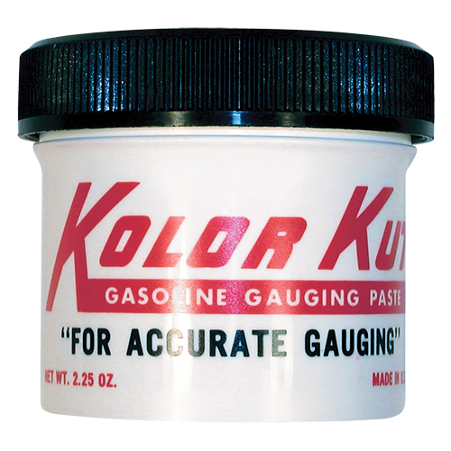 P&acirc;te de jaugeage d'essence Kolor Kut , Cruche Chandler Sales