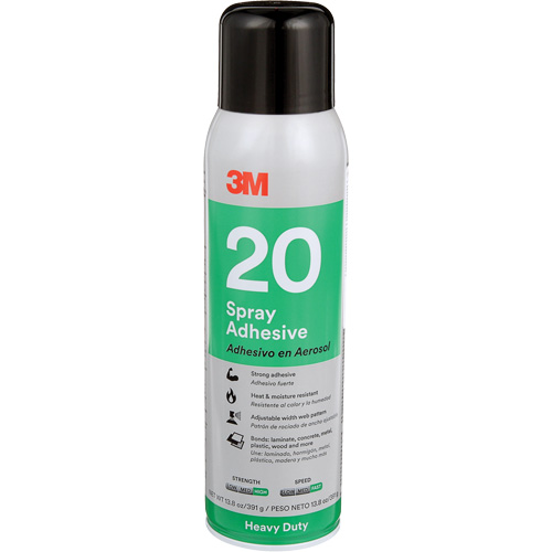 20 Heavy Duty Spray Adhesive, Clear, Aerosol Can Chandler Sales