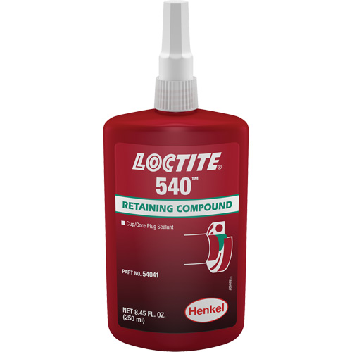Compos&eacute; de retenue Loctite 540, 250 ml, Bouteille, Bleu Chandler Sales