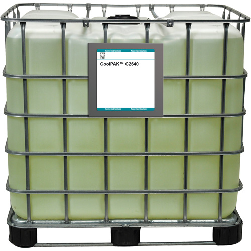 Liquide pour le travail des m&eacute;taux synth&eacute;tique peu mousseux CoolPAK, R&eacute;servoir GRV Chandler Sales