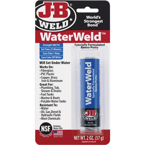 WaterWeld Epoxy, 2 oz., Stick, Off-White Chandler Sales
