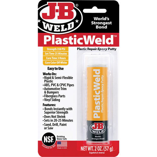 PlasticWeld Epoxy, 2 oz., Stick, Off-White Chandler Sales