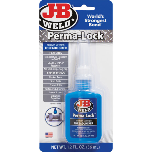 Perma-Lock Threadlocker, Blue, Medium, 36 ml, Bottle Chandler Sales