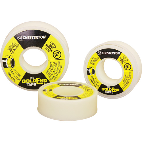 GoldEnd PTFE Sealing, Tape, 1/2" x 540", -240° C - 260° C/-400° F - 500° F Chandler Sales