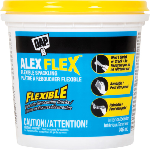 Pl&acirc;tre &agrave; reboucher flexible Alex Flex, 946 ml, Contenant en plastique Chandler Sales