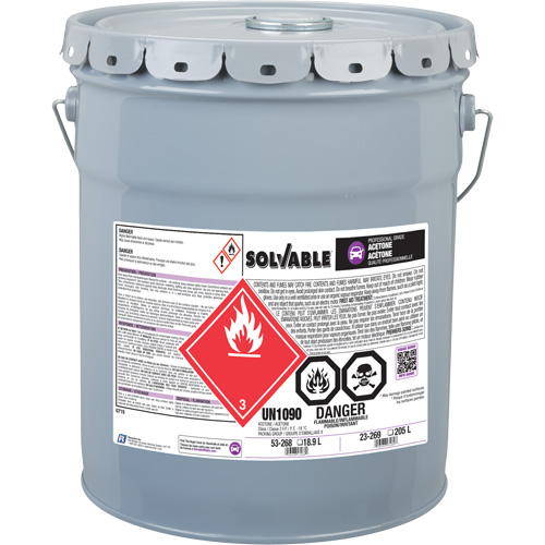 Ac&eacute;tone liquide, 18,9 L Chandler Sales