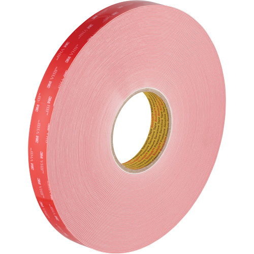 VHB Tape, 32.9 m (108') L x 1117.6 mm (44") W, 0.028 mm, Acrylic Chandler Sales