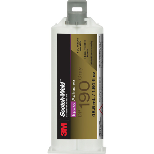 Adh&eacute;sif &eacute;poxyde DP190 Scotch-Weld, 1,64 liq. oz., Cartouche, Deux composants, Gris Chandler Sales