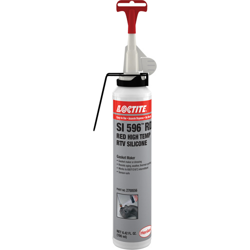 Adh&eacute;sif mastic d'&eacute;tanch&eacute;it&eacute; &agrave; base de silicone r&eacute;sistant aux variations de temp&eacute;rature &eacute;lev&eacute;e Superflex, Canette a&eacute;rosol, Rouge Chandler Sales