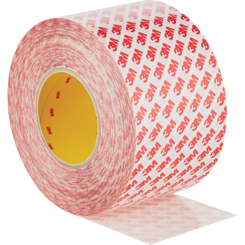 Double-Sided Adhesive Tape, Polyester, 100 mm (3.93") W x 50 m (164') L, 8 mils Thick Chandler Sales