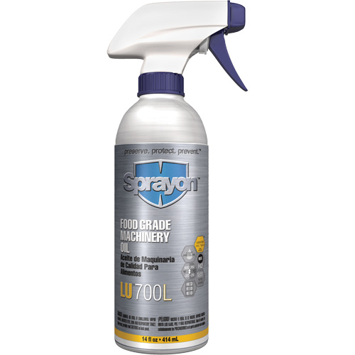 Huile &agrave; machine de cat&eacute;gorie alimentaire, 14 oz, Bouteille &agrave; g&acirc;chette Chandler Sales