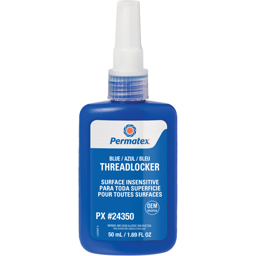 Surface Insensitive Threadlocker, Blue, High, 50 ml, Bottle Chandler Sales