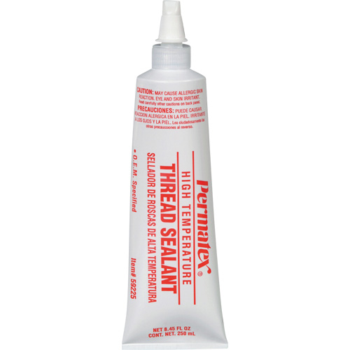 Scellant pour filetage haute temp&eacute;rature, Tube, 250 ml, -54° C - 204° C/-65° F - 400° F Chandler Sales