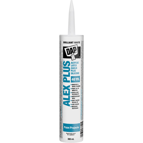 Produit de calfeutrage tout usage au latex acrylique et silicone Alex Plus Chandler Sales