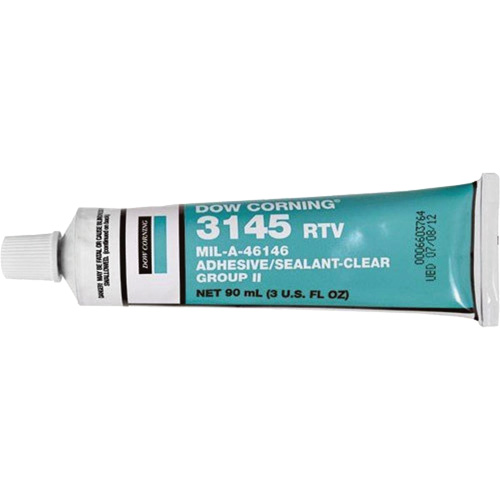 Dowsil RTV 3145 Silicone Adhesive Sealant MIL-A-46146, Tube, Clear Chandler Sales