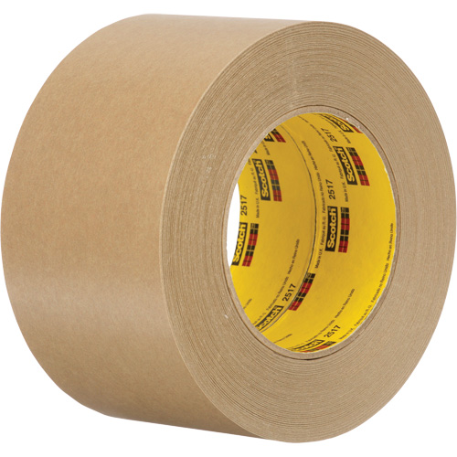 Scotch&reg; Flatback Masking Tape 2517, 72 mm (2-27/32") x 55 m (180'), Tan Chandler Sales
