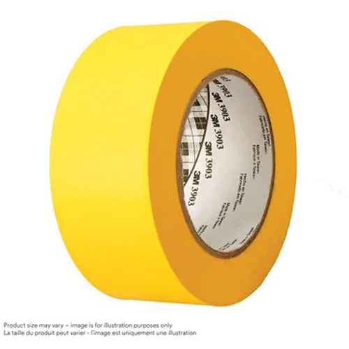 3903 Vinyl Duct Tape, 76 mm (3") W x 45.75 m (150') L, 6.5 mils, Yellow Chandler Sales