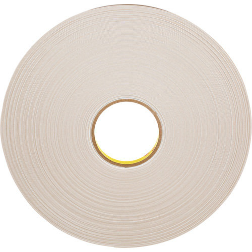Double-Coated Foam Tape, 66 m (216') L x 12.7 mm (1/2") W, 31 mils, Polyethylene Chandler Sales