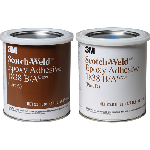 Scotch-Weld Adhesive, 32 fl. oz., Pail, Two-Part, Green Chandler Sales