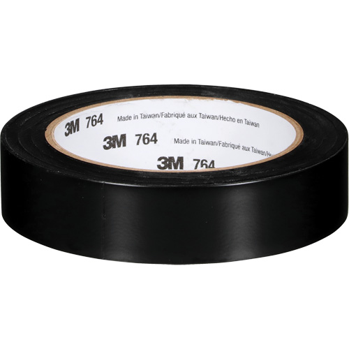 Ruban en vinyle pour travaux g&eacute;n&eacute;raux 764, 25,4 mm (1") la x 32,9 m (108') lo, 5 mils, Noir Chandler Sales