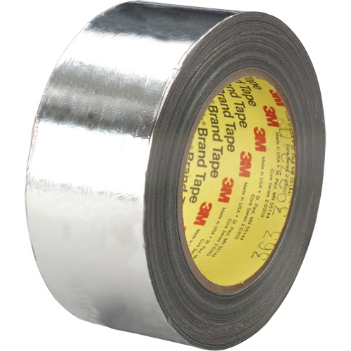 High-Temperature Aluminum Foil/Glass Cloth Tape, 7.3 mils Thick, 25.4 mm (1") x 33 m (108') Chandler Sales