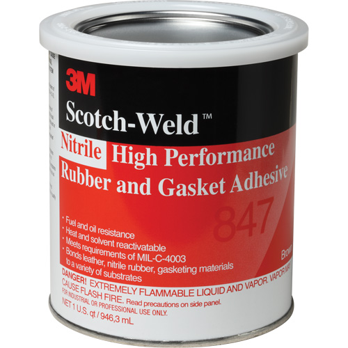 Adh&eacute;sif haute performance pour caoutchouc et joints Scotch-Weld, Gallon, Brun Chandler Sales