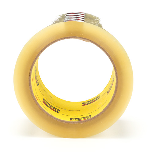 Scotch&reg; Box Sealing Tape 375, Hot Melt Adhesive, 3.1 mils, 72 mm (3") x 50 m (164') Chandler Sales