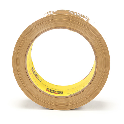 Scotch&reg; Box Sealing Tape 375, Hot Melt Adhesive, 3.1 mils, 48 mm (2") x 50 m (164') Chandler Sales